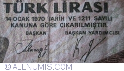 100 000 Lira L. 1970 (1991) - semnături Dr. Rüşdü SARACOGLU / Kadir GÜNAY