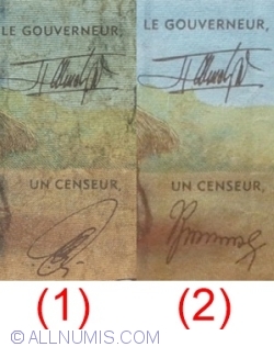 500 Francs 2002 - signature 1