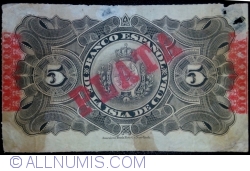 Image #2 of 5 Pesos 1896 (15. V.)