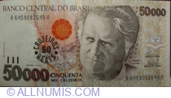 50 Cruzeiros Reais on 50 000 Cruzeiros ND (1993)