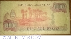 Image #2 of 10,000 Pesos ND (1976-1983) - signatures Pedro Camilo López / Adolfo César Diz