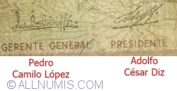 10 000 Pesos ND (1976-1983) - semnături Pedro Camilo López / Adolfo César Diz