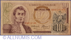 Image #1 of 10 Pesos Oro 1974 (20. VII.)