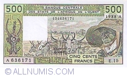 Image #1 of 500 Francs 1988 A