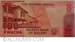 Image #2 of 100 Kwacha 2017 (1. I.)