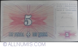 5 Dinari 1994 (15. VIII.)