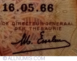 50 Franci 1966 (16. V.) - semnătură Maurice Esselens