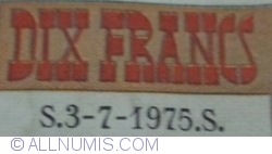 10 Francs 1975 (3. VII.)