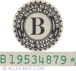 1 Dolar 1969A - B (bancnotă de înlocuire)