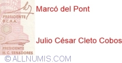 20 Pesos ND (2003) - semnături Mercedes Marcó del Pont / Julio César Cleto Cobos