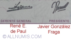 50 Australes ND (1986-1989) - semnături René E. de Paul/ Javier González Fraga