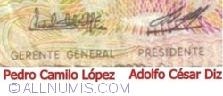 1000 Pesos ND (1976-1983) - semnături Pedro Camilo López/ Adolfo César Diz