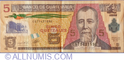Image #1 of 5 Quetzales 2013 (20. III.)