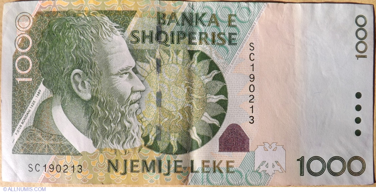banknotes UNC 2011 P-73b Albania 1000 Leke 