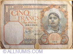Image #1 of 5 Francs 1941 (20. VI.)