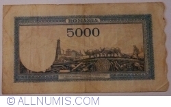 Image #2 of 5000 Lei 1945 (20. III.) -  watermark: BNR vertical