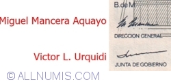 10 Nuevos Pesos 1992 (31. VII.) - semnături Miguel Mancera Aquayo / Victor L. Urquidi