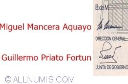 10 Nuevos Pesos 1992 (31. VII.) - semnături Miguel Mancera Aquayo / Guillermo Priato Fortun