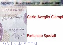 50,000 Lire 1992 - signatures Ciampi / Speziali
