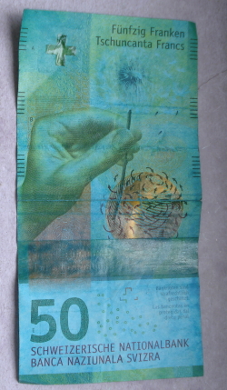50 Franci 2015 - Signatures: Jean Studer & Jean-Pierre Danthine
