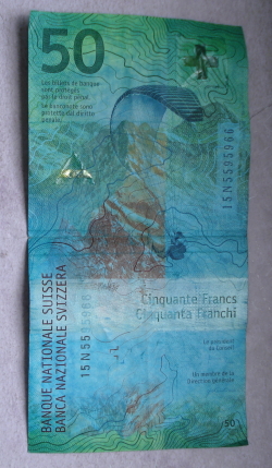 50 Franci 2015 - Signatures: Jean Studer & Jean-Pierre Danthine