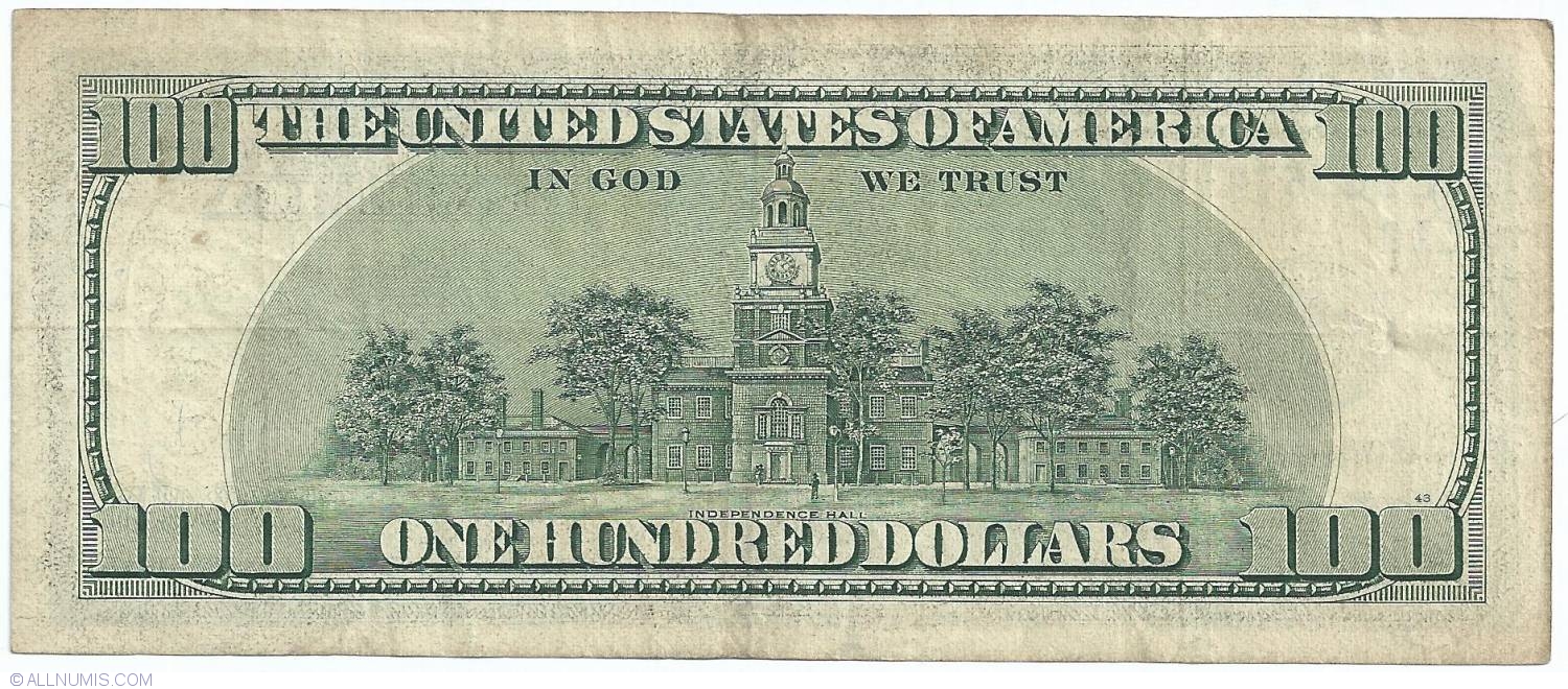 100 Dollars 1996 L12 1996 Series United States Of America