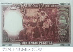 Image #2 of 500 Pesetas 1931 (25. IV.) - Replica