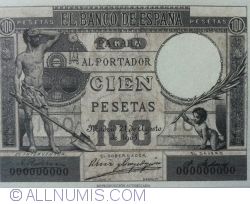 Image #1 of 100 Pesetas 1905 (21 . VIII.) - Replica