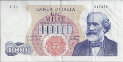 Image #1 of 1000 Lire 1965 (10. VIII.)