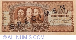 500 Lei 1949 - SPECIMEN