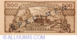 500 Lei 1949 - SPECIMEN