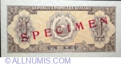 1 Leu 1952 - Specimen