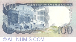Image #2 of 100 Escudos 1965 (30. XI.) - semnături Artur Eduardo Brochado dos Santos Silva / António José Nunes Loureiro Borges