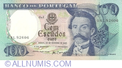 Image #1 of 100 Escudos 1965 (30. XI.) - semnături Artur Eduardo Brochado dos Santos Silva / António José Nunes Loureiro Borges