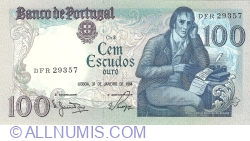 Image #1 of 100 Escudos 1984 (30. I.) - semnături Manuel Jacinto Nunes / Walter Waldemar Pego Marques