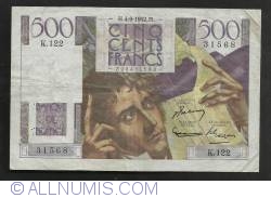 Image #1 of 500 Francs 1952 (4. IX.)