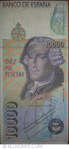 10000 Pesetas 1992 (12. X.) - Replica