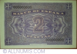 2 pesetas 1938 (2. IV.) - Replica