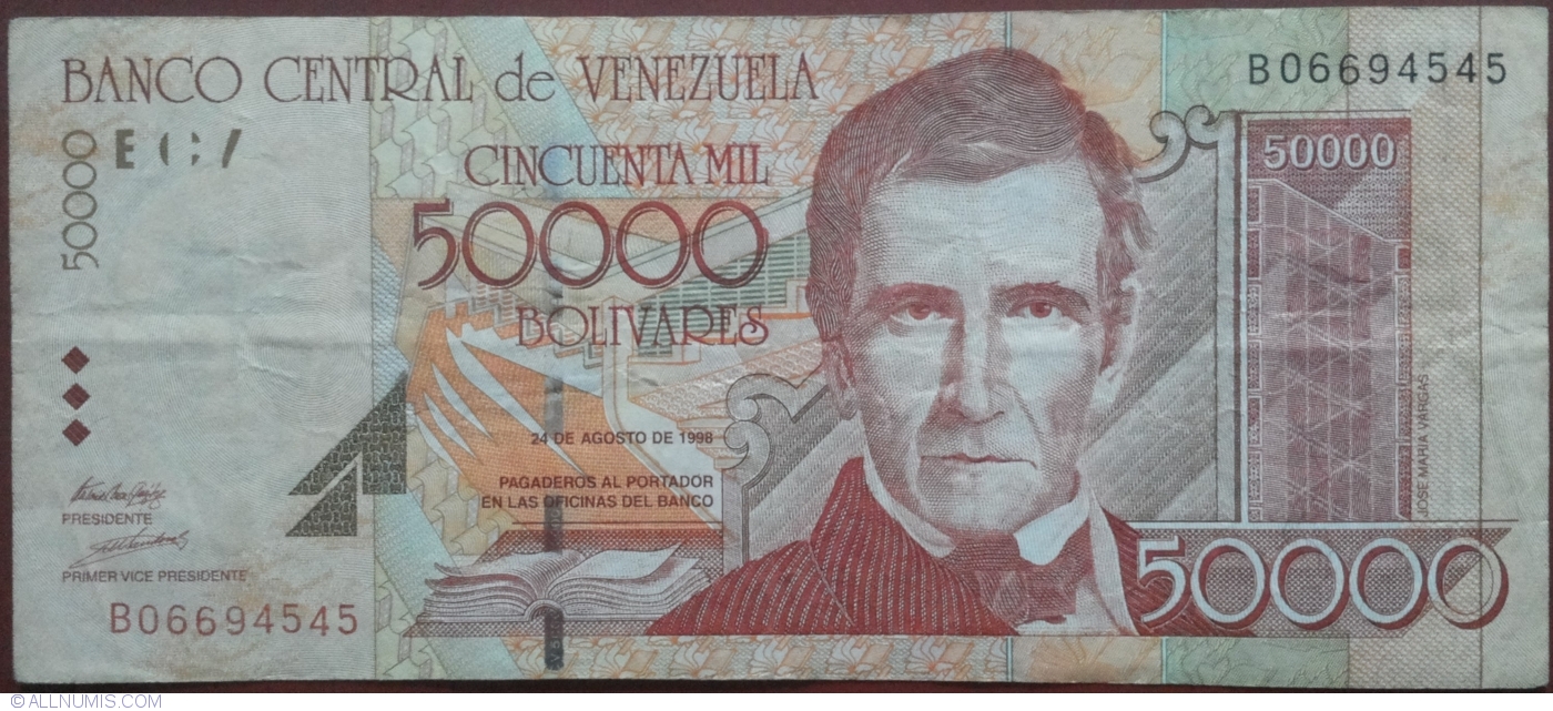 50000 Bolivares 1998 (24. VIII.), 1998 Issue - Venezuela - Banknote - 7166