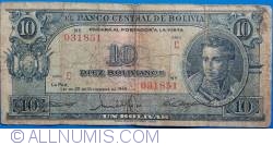 Image #1 of 10 Bolivianos L.1945