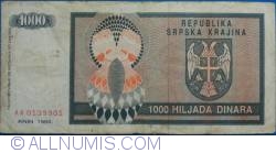 Image #1 of 1000 Dinari 1992