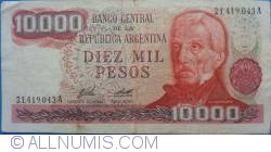 Image #1 of 10,000 Pesos ND (1976-1983) - signatures Enrique José Porta / Adolfo César Diz