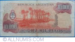 Image #2 of 10,000 Pesos ND (1976-1983) - signatures Enrique José Porta / Adolfo César Diz