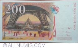 Image #2 of 200 Francs 1996