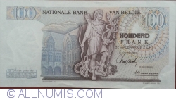 Image #2 of 100 Francs 1966 (25. VI.) -  Signatures René Magdonelle/ Hubert Ansiaux
