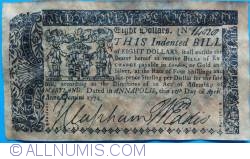 Image #1 of 8 Dollars 1774 (10. IV.)