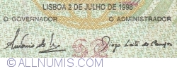 5000 Escudos 1998 (2. VI.) - signatures António José Fernandes de Sousa / Diogo José Paredes Leite de Campos