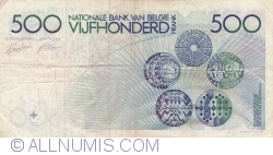 Image #2 of 500 Francs ND  (1982-1998) - signatures Alfons Verplaetse /Jacques Van Droogenbroeck