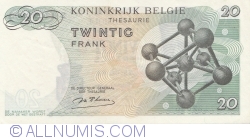 Image #2 of 20 Francs 1964 - signature Marcel D'Haese