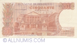 Image #2 of 50 Francs 1966 (16. V.) - signature Marcel D'Haese